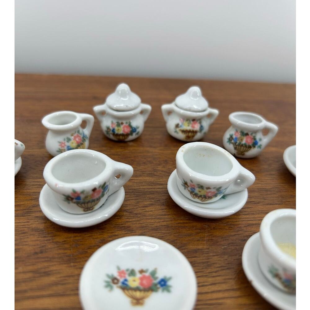 Miniature Ceramic Tea Set - Picture 2 of 5